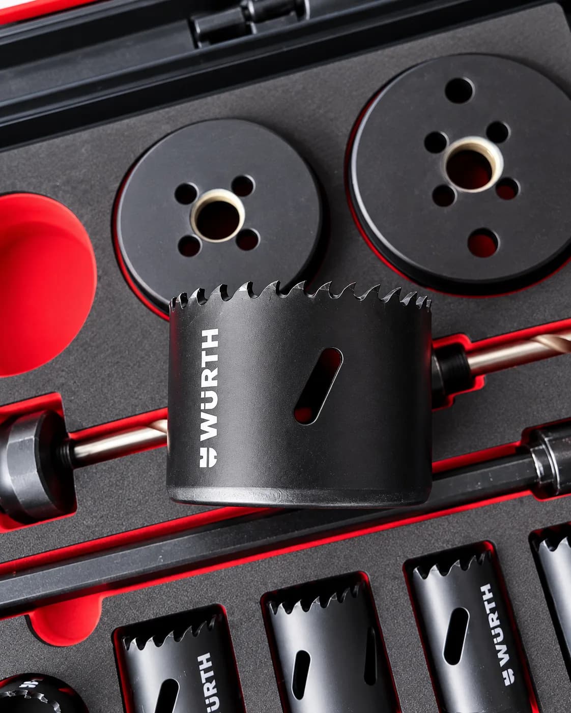 Würth HSS-Co8 Bi-Metal Panç Seti 19-76 mm 16 Parça Sistem Çantalı görsel 2