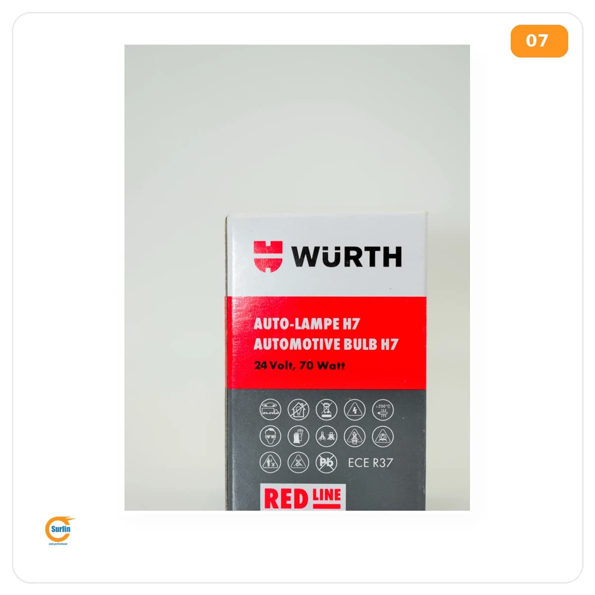 Würth Auto-Lampe H7 24V 70W otomotiv ampulü