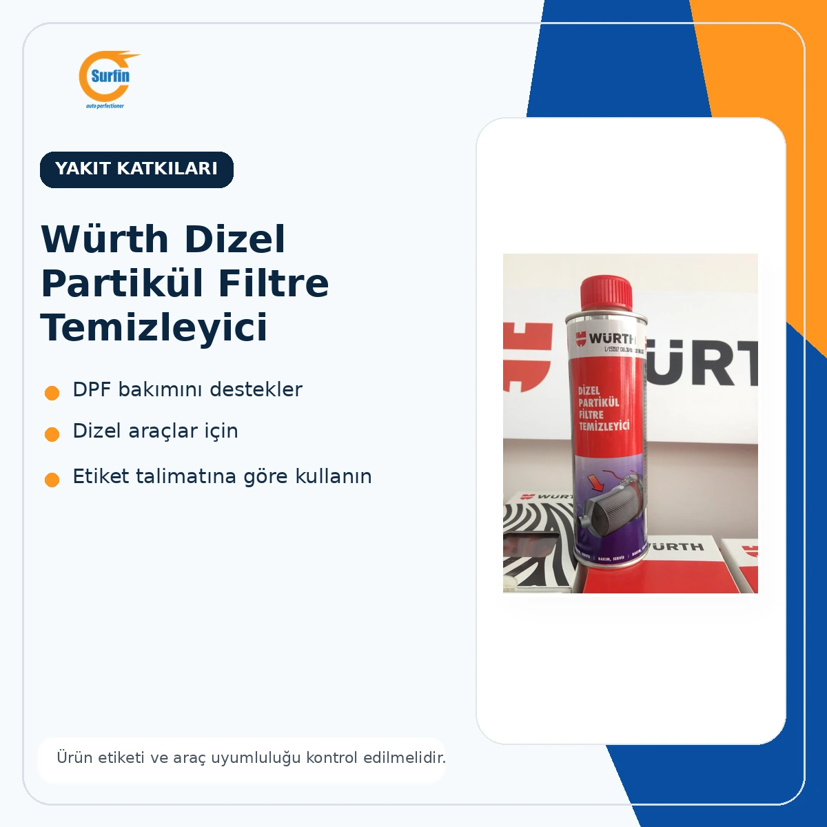 Würth DPF Temizleyici 300 ml ürün görseli