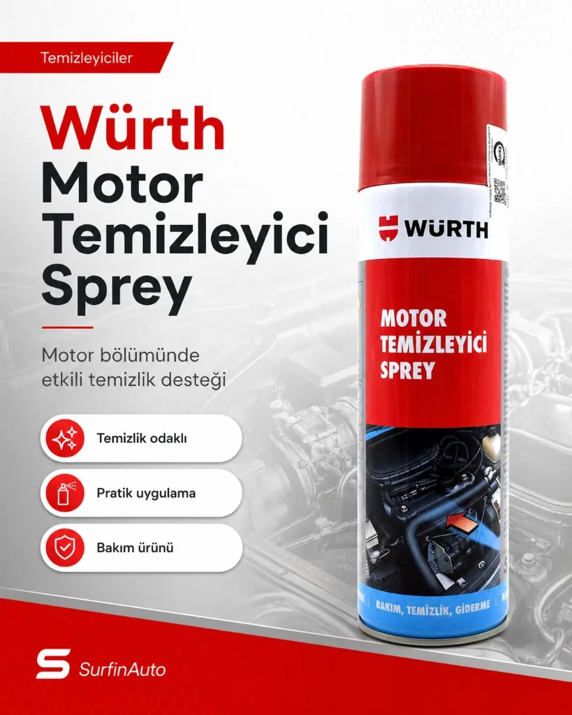 Würth hızlı motor temizleme spreyi 500 ml