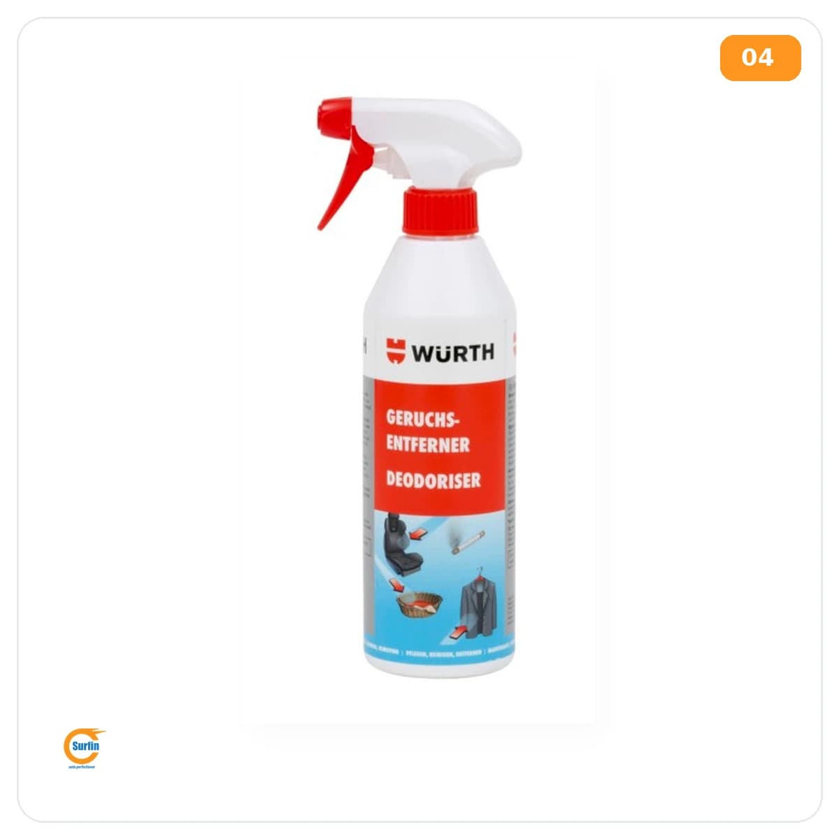 Würth araç içi koku giderici sprey deodoriser