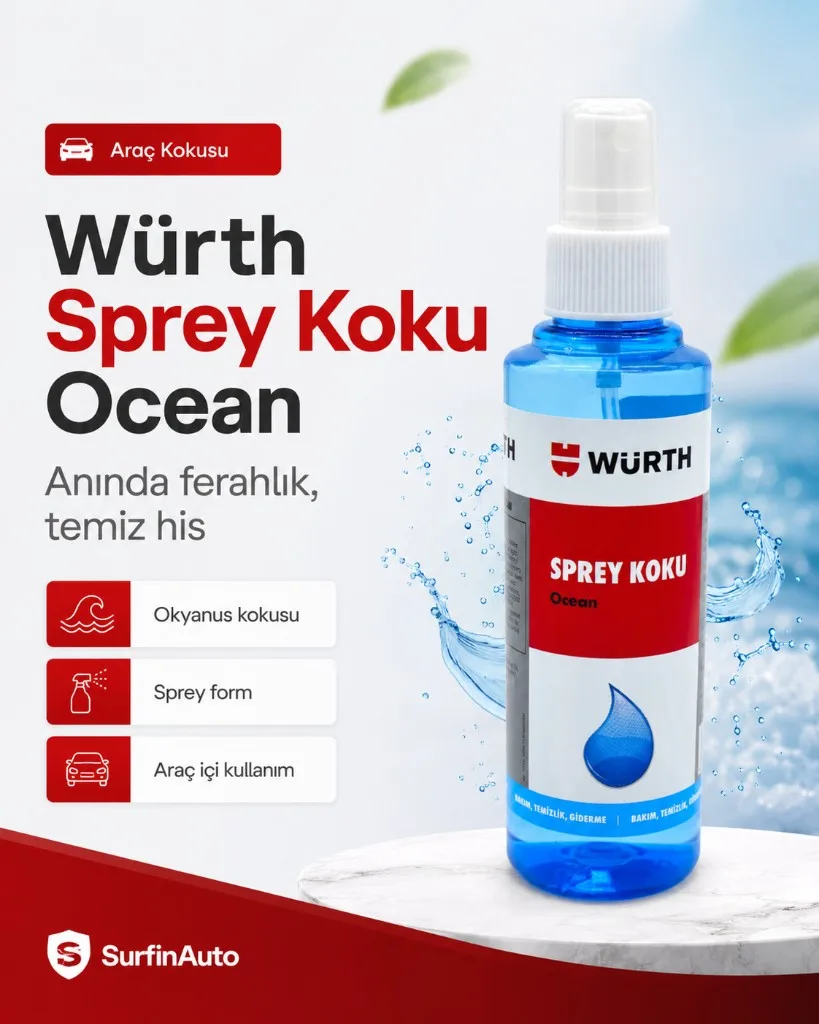Würth Sprey Koku Ocean araç kokusu